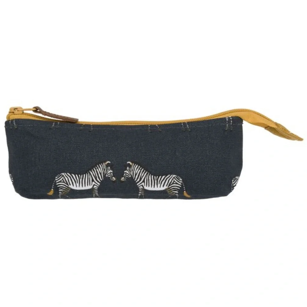 New Zebra Large & Skinny Sophie‎ Allport Canvas Makeup Bag Set